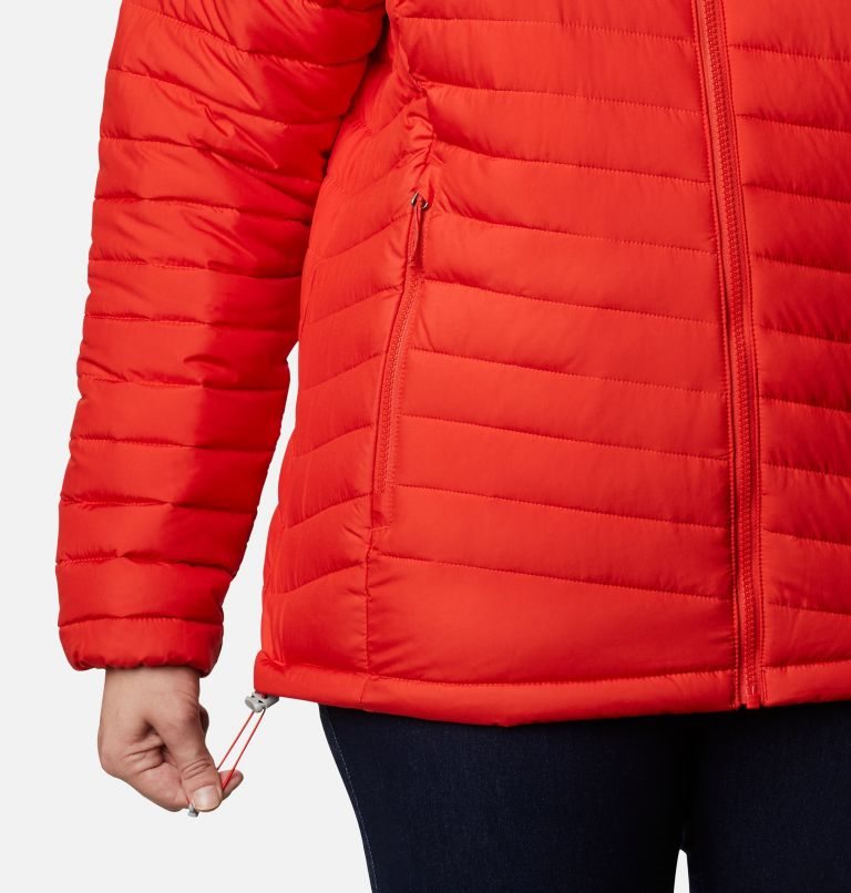 Women's Columbia Powder Lite Jackets Red | Plus Size CA-Z8510
